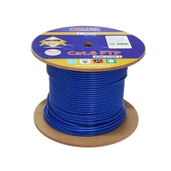 Thùng cáp mạng APTEK Cat 6 FTP 305m - Hàng Chính Hãng - Bảo hành 1 tháng