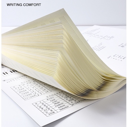 Vở Chép nhạc B5 chép lời bài hát sáng tác, giấy chuyên dụng chính hãng SENMU