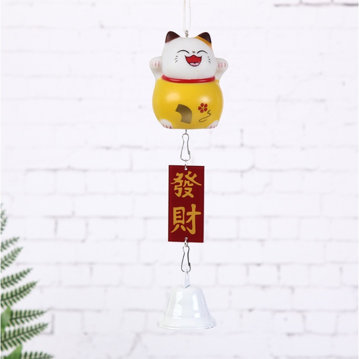 Chuông gió MÈO MAY MẮN TÀI LỘC trang trí siêu dễ thương