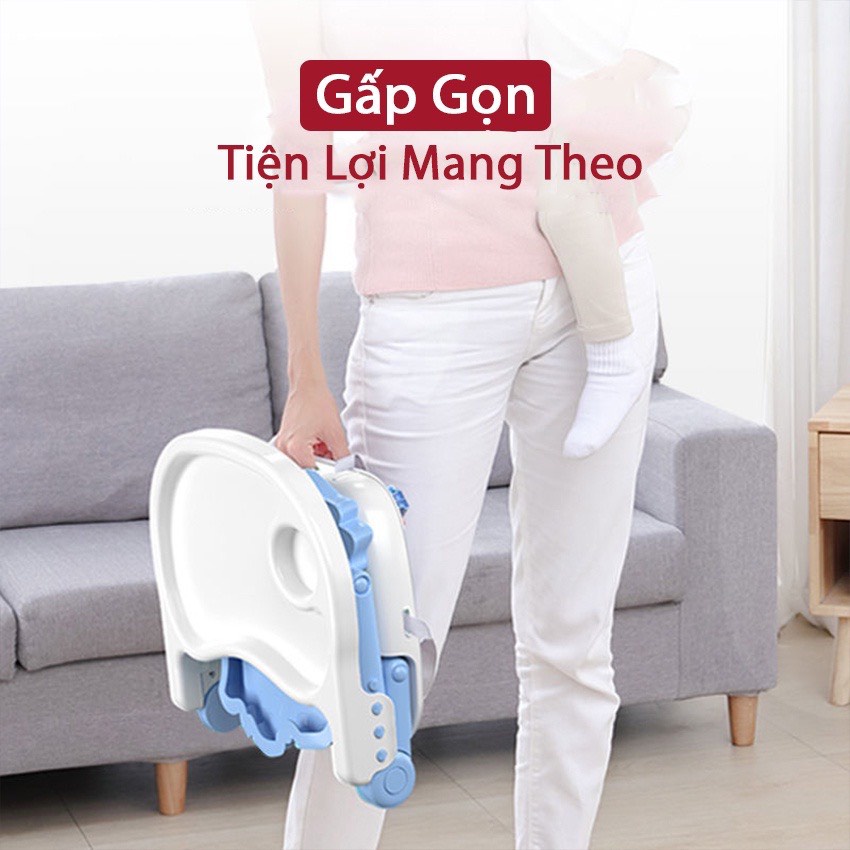Ghế Ăn Dặm Cho Bé Đa Năng Có Thể Gấp Gọn, Điều Chỉnh Chiều Cao Và Độ Rộng Bàn Ăn, Bàn Ăn Dặm Cho Bé Hình Thú T918