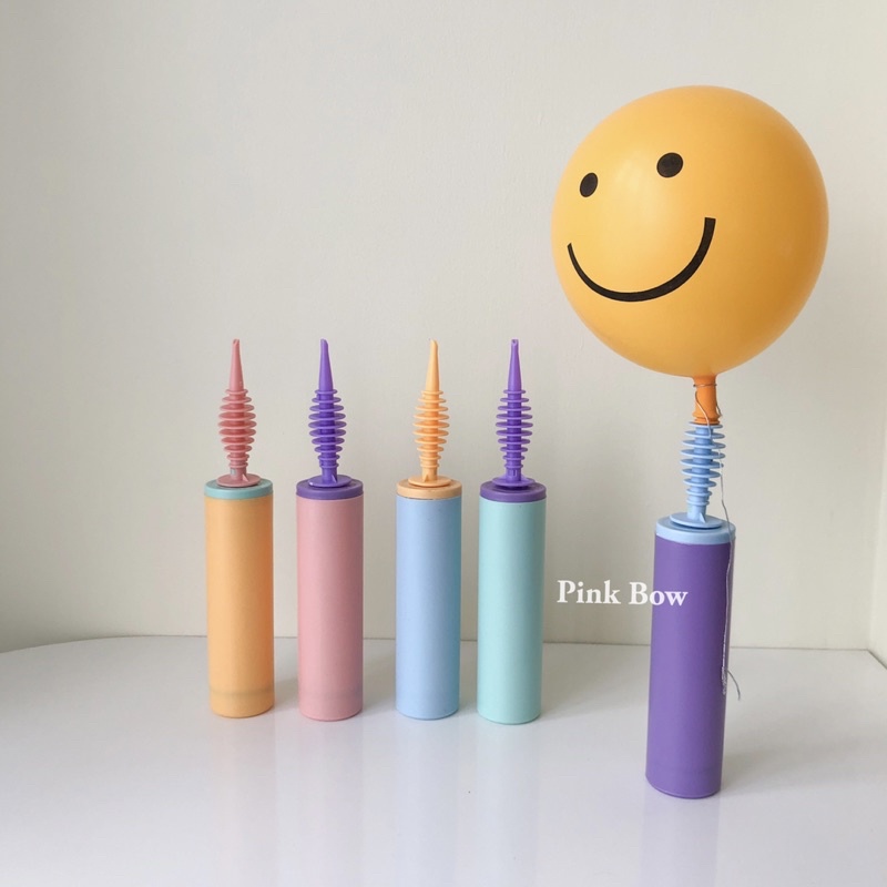 Bơm bóng bay bằng tay dễ dàng 6 màu Pastel