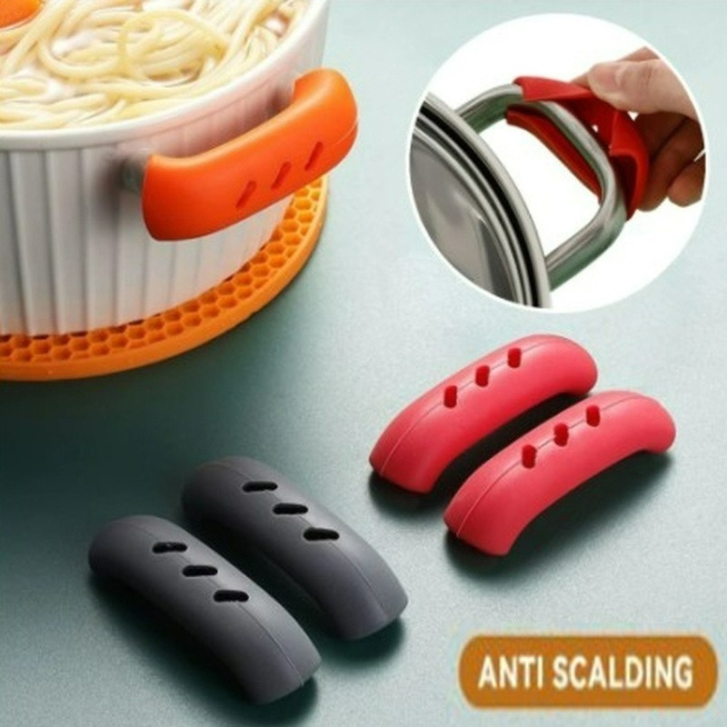 Set 2 Miếng Silicone Bọc Tay Cầm Nồi Cách Nhiệt