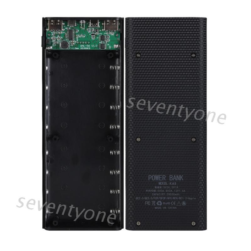 Vỏ Pin Sạc Dự Phòng 8x18650 Có Màn Hình Lcd, Có Thể Tháo Rời