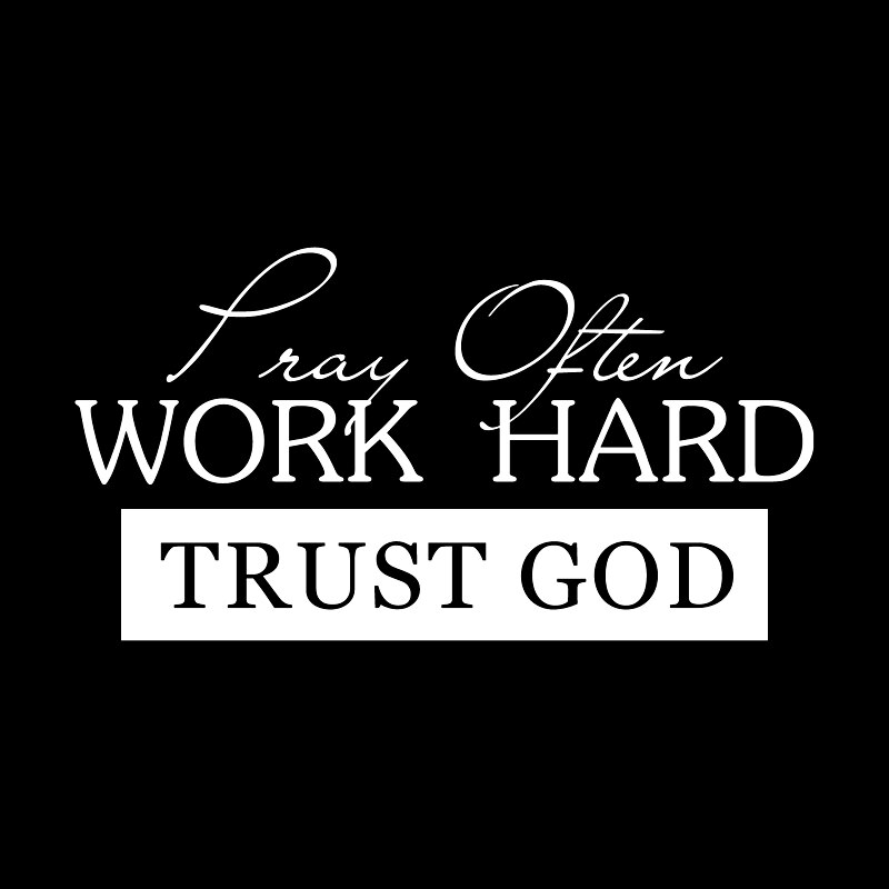 Decal dán trang trí xe hơi họa tiết Pray Often God bằng chất liệu Vinyl kích thước 17cm*9.1cm