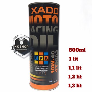 Nhớt tổng hợp xado racing luxury 10w40 1 lít