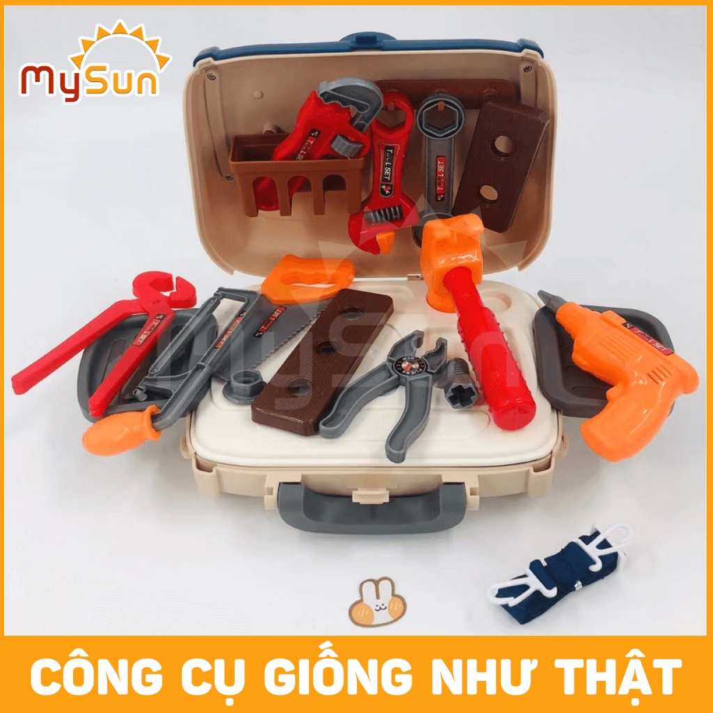 Bộ Vali đồ chơi hướng nghiệp trang điểm, kỹ sư sửa chữa nấu ăn nhà bếp cho bé gái, trai.