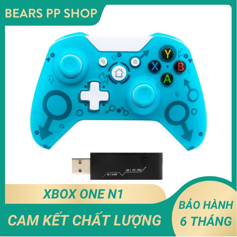 Tay cầm chơi game không dây Xbox One Wireless N1 có Rung – Hỗ trợ cho PC Android PS3