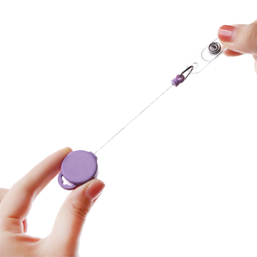 1 Dây Kẹp Gắn Thẻ ID Chống Thất Lạc Siêu Bền Có Thể Thu Gọn