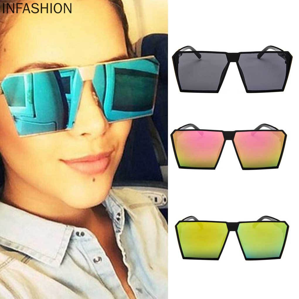 Kính Mát Gọng Vuông Bản To Phong Cách Cổ Điển