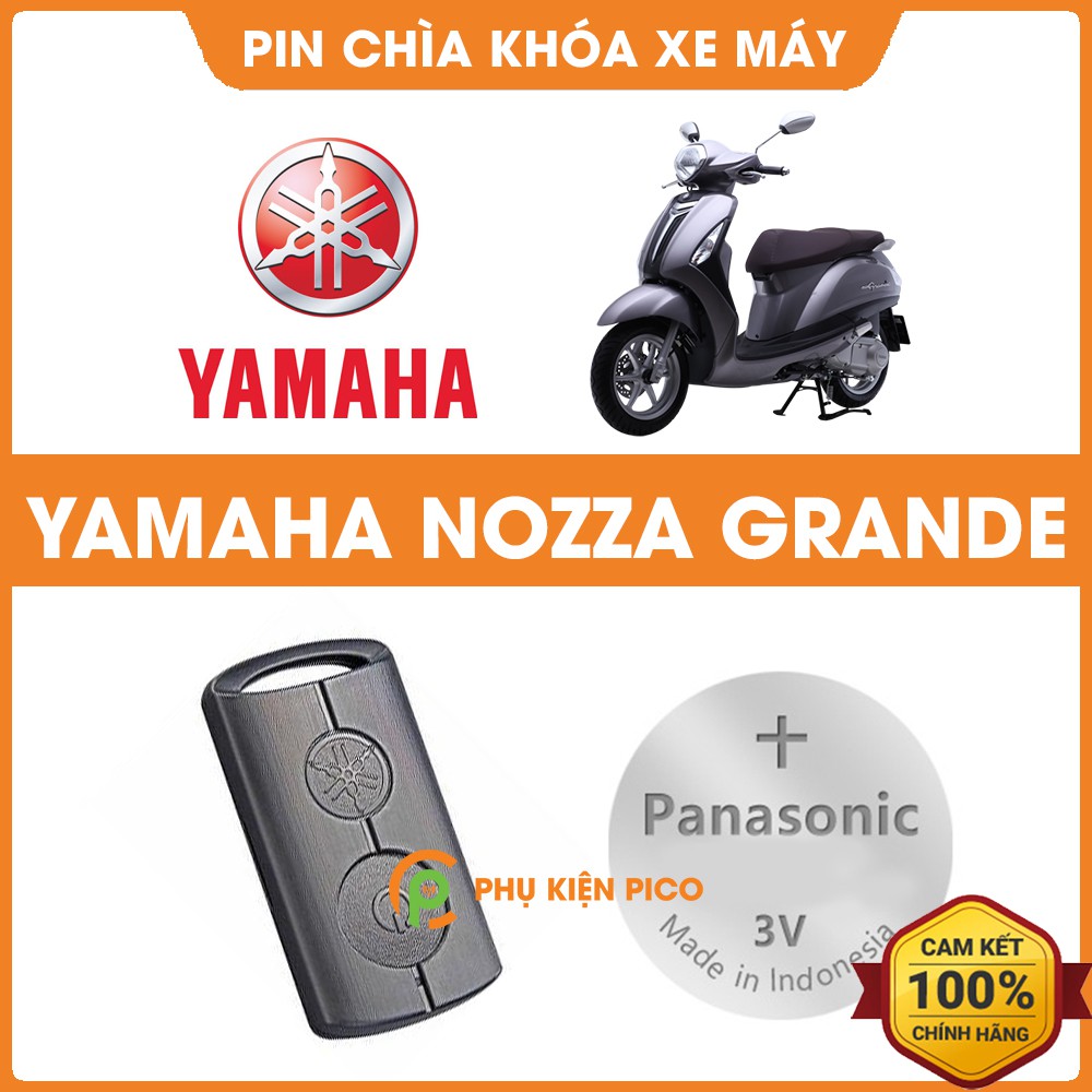 Pin chìa khóa xe máy Yamaha Nozza Grande sản xuất tại Indonesia 3V Panasonic