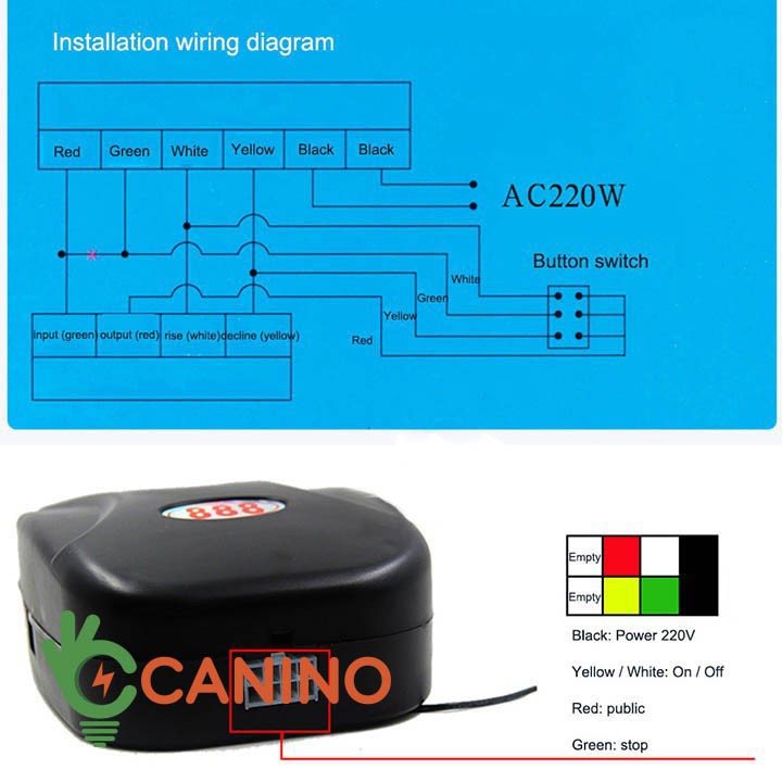 [ GIÁ SỐC ] Bộ hộp nhận điều khiển cửa cổng, cửa cuốn IVG 433Mhz