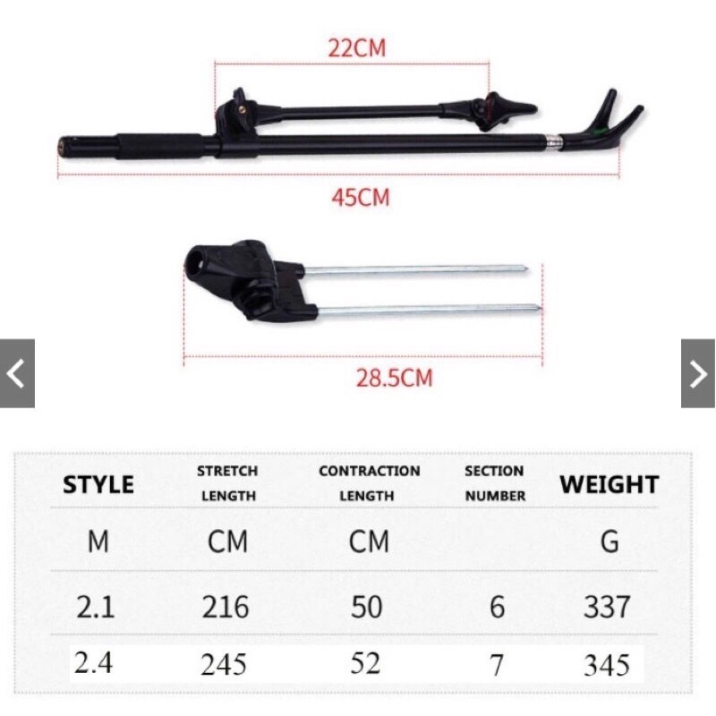 Chống cần câu tay, câu đài Cao Cấp hàng đẹp