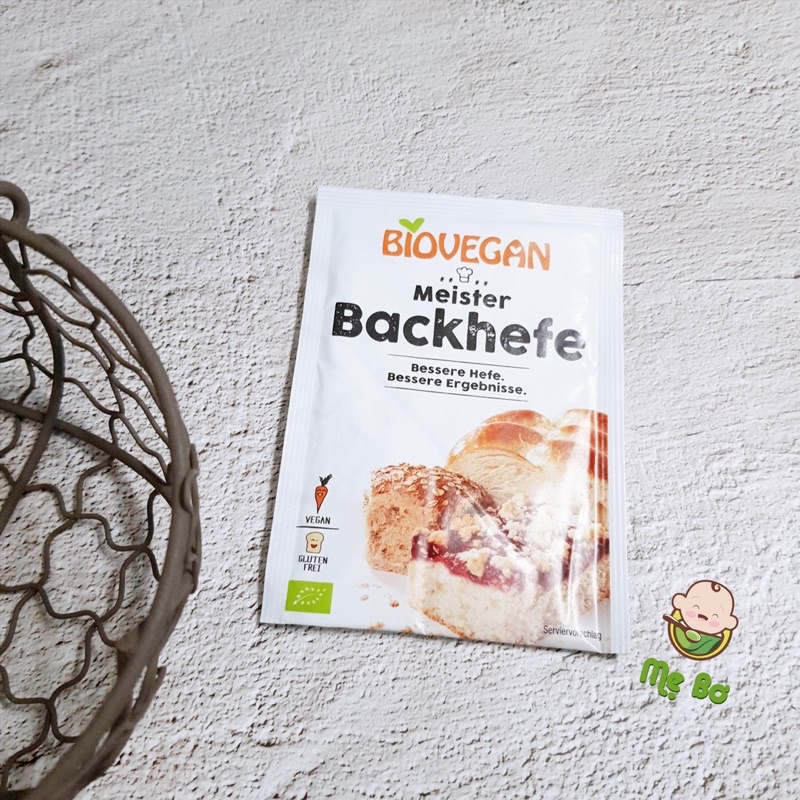 Men Nở Hữu Cơ, Bột Nở Hữu Cơ Biovegan Đức Loại Cao Cấp Gói 7g