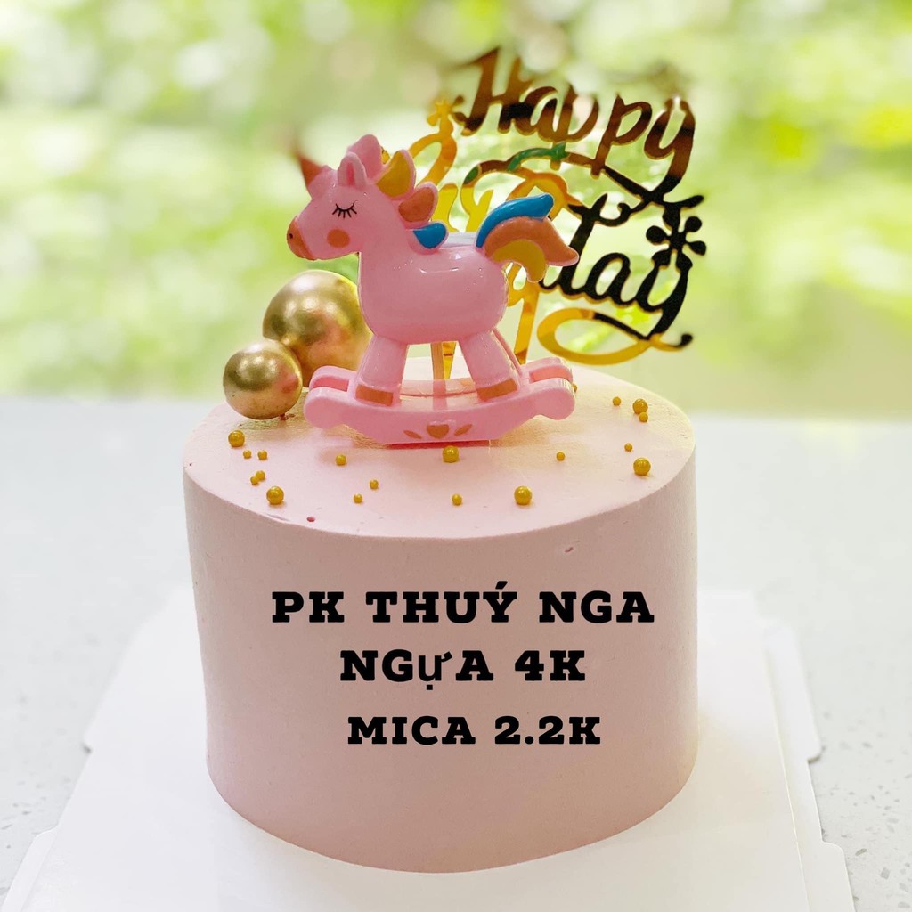 5 NGỰA BẬP BÊNH TRANG TRÍ BÁNH KEM