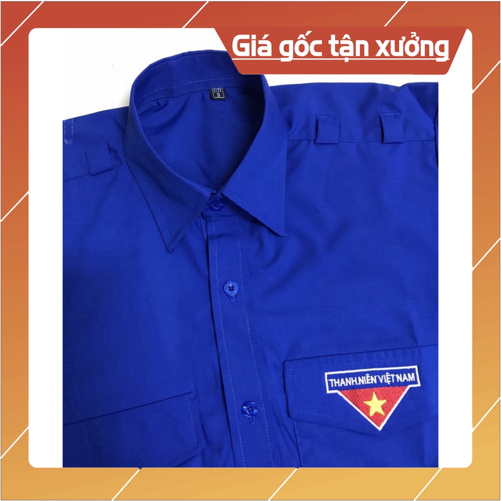 Áo Đoàn - Áo sơ mi đồng phục nam nữ đoàn thanh niên Cộc Tay - Dài Tay