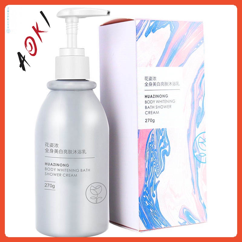 HUAZINONG Sữa Tắm Trắng Da Toàn Thân Nuôi Dưỡng Từ Sâu Bên Trong Giúp Da Sáng Mịn hơn