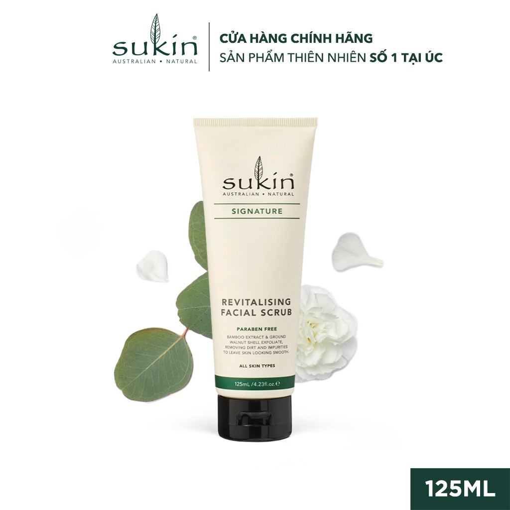 Kem Làm Sạch Tế Bào Chết Da Mặt Sukin Signature Revitalising Facial Scrub 125ml