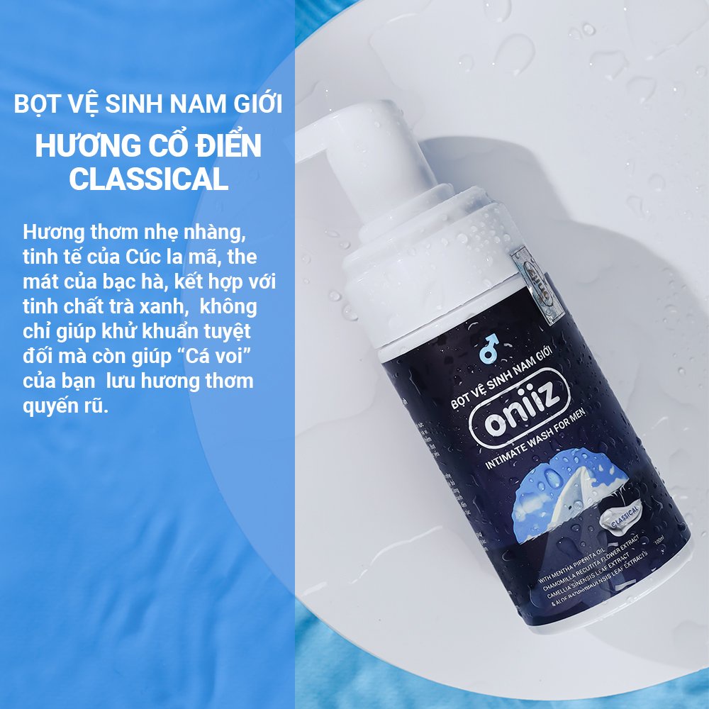 Combo Bọt vệ sinh nam giới dung dịch tạo bọt mịn 100ml &amp; Khăn lau nam giới Vready