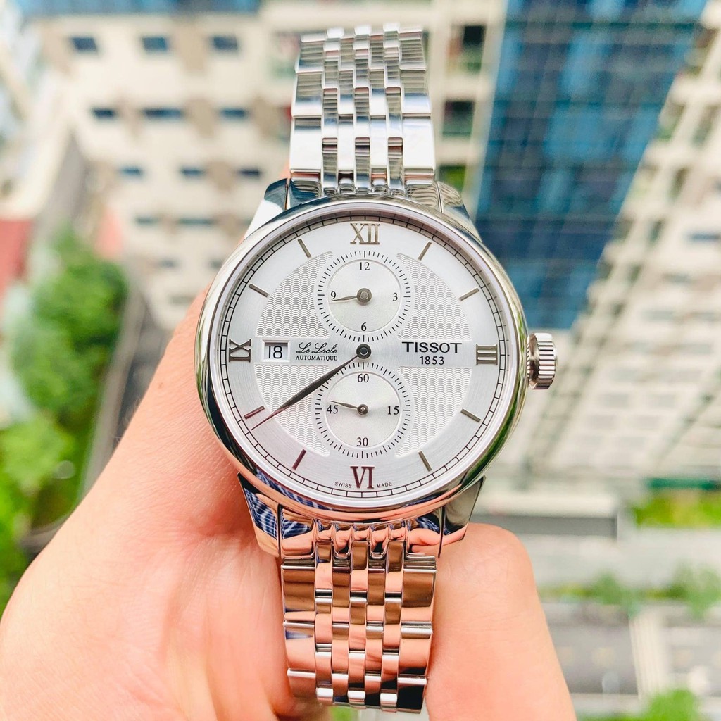 Đồng hồ nam chính hãng Tissot Lelocle Regulateur White - T006.428.11.038.02 - Máy cơ tự động - Kính Sapphire