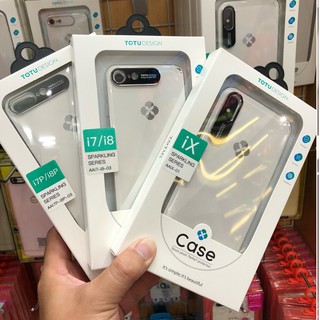 Ốp lưng totu design transparent tpu cho iphone 7/8 , iphone 7 plus 8 plus, iphone x