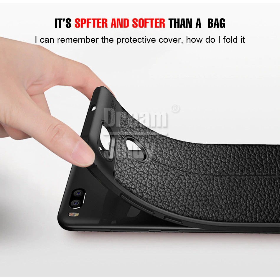 Ốp Lưng Auto Focus Vân Da Cho Xiaomi Mi 5X