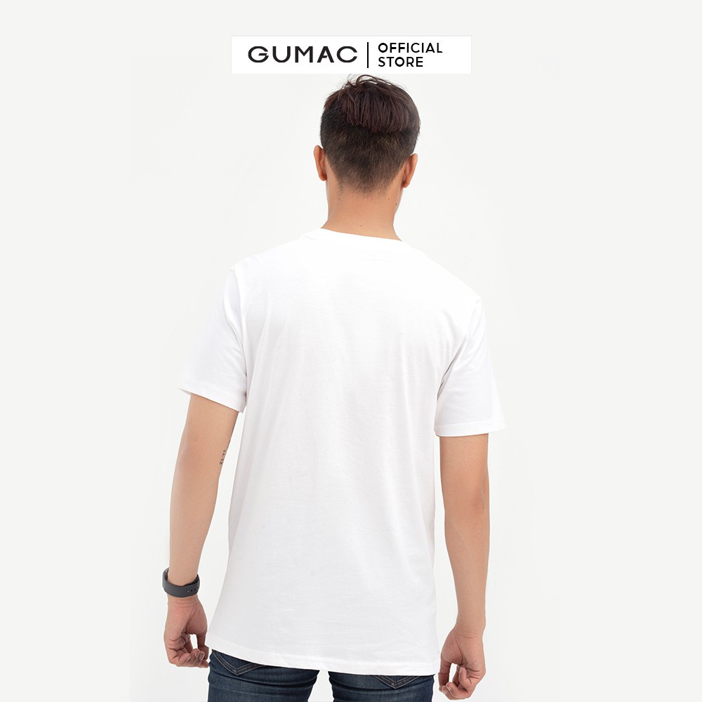 Áo thun nam tay ngắn in chữ GUMAC ATNB596 | BigBuy360 - bigbuy360.vn