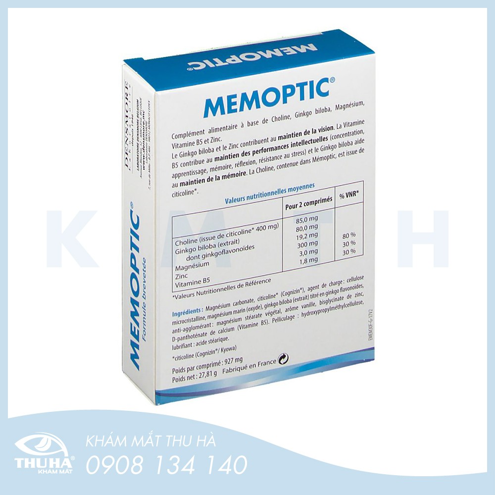 Viên bổ mắt bổ não MEMOPTIC