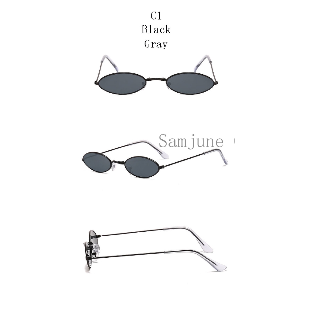 Kính mát SAMJUNE gọng kim loại phong cách retro năng động cao cấp