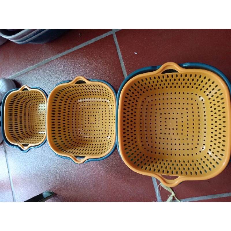 ❤️SALE[ DEAL SỐC]❤SÉT RỔ 6món HAI LỚP RỔ KÈM CHẬU. DÚP RÁO NƯỚC, TIỆN LỢI. CÓ THỂ TRỒNG LÊN GỌN GÀNG