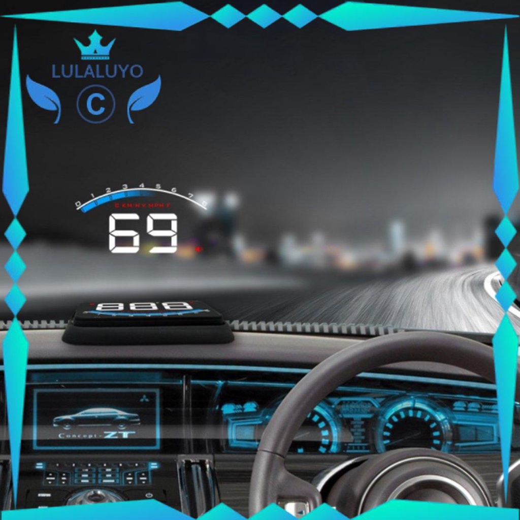 [Giá thấp] Car Head Up Display GPS Speed Warning System Fuel Consumption Display Device .lu