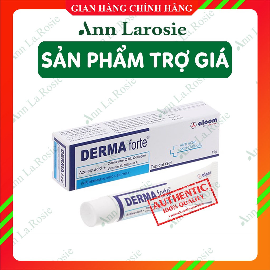 Derma Forte Gel Làm Giảm Mụn, Giảm Thâm Mụn [Chính hãng 100%] Có Hóa Đơn Đỏ