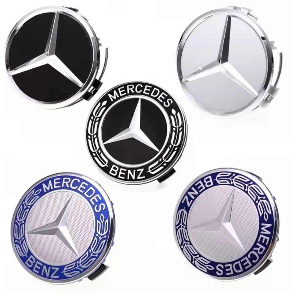 Bộ 4 Nắp Đậy Trục Bánh Xe 75mm Thay Thế Cho Mercedes-Benz W202 W203 W204 W211 E350 C250