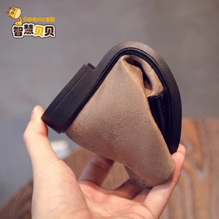 Bốt nơ da lộn mũi bóng (order)
