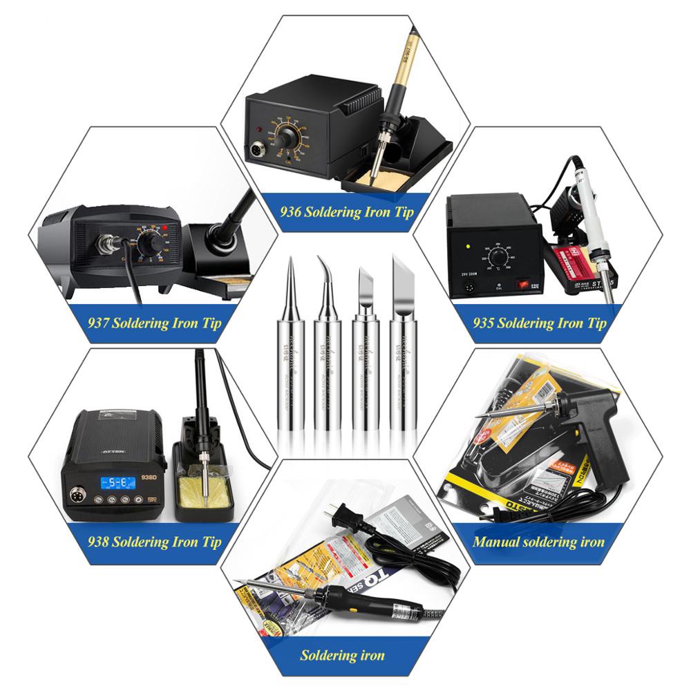 Mechanic 900M-T Series Không Chì Đồng Nguyên Chất Điện Hàn Đầu Sắt Hàn Đầu Hàn Cho PCB BGA IC Chip Sửa Chữa Bộ Dụng Cụ Hàn