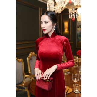áo Dài Nhung kèm quần