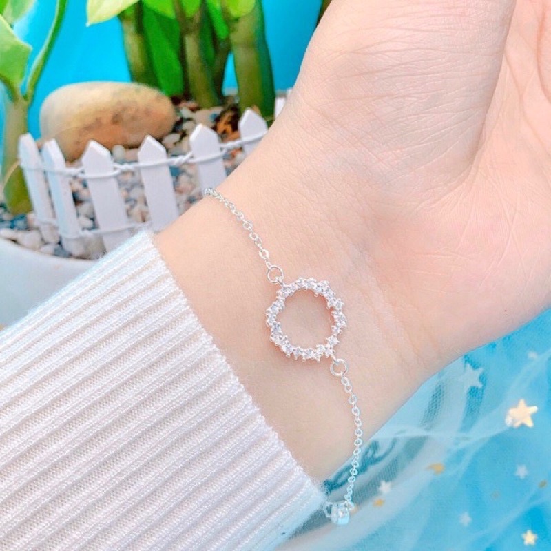 Lắc tay bạc nữ huyền thoại biển xanh chất liệu bạc S925 thời trang phụ kiện trang sức nữ