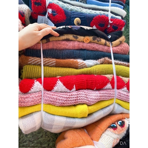 Cardigan 2hand hàng tuyển đã qua giặt ủi