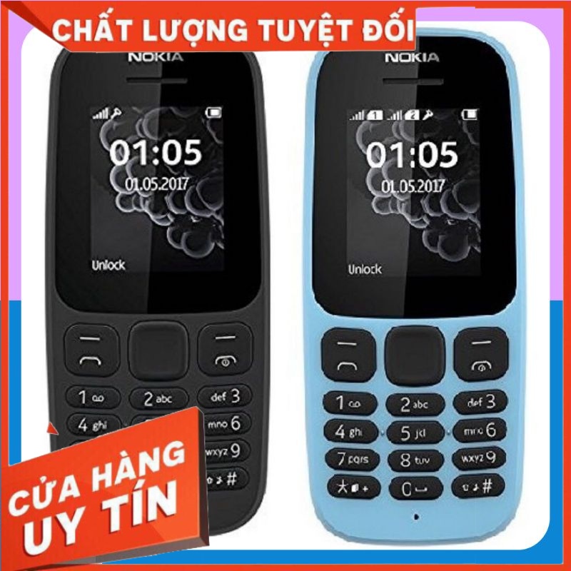 điện thoại nokia105,điện thoại giá rẻ 2 sim 2019 pin trâu sóng khỏe ngọc sơn mobile