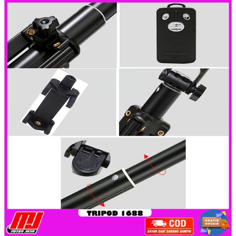 Gậy Chụp Ảnh Tự Sướng 4 Trong 1 VCT-1688 | BigBuy360 - bigbuy360.vn