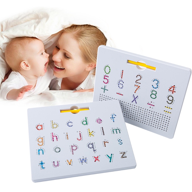 Bảng Viết Nam Châm In Chữ ABC Giáo Dục Sớm Cho Bé