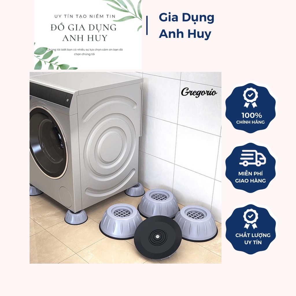 [hàng loại 1]Bộ chân chống rung máy giặt, chống ồn, chân đỡ đa năng loại mới với 4 mút cao su siêu bám chắc chắn