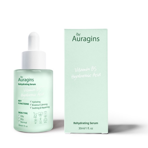 Tinh Chất Cấp Ẩm The Auragins 8% Vitamin B5 + Hyaluronic Acid Rehydrating Serum