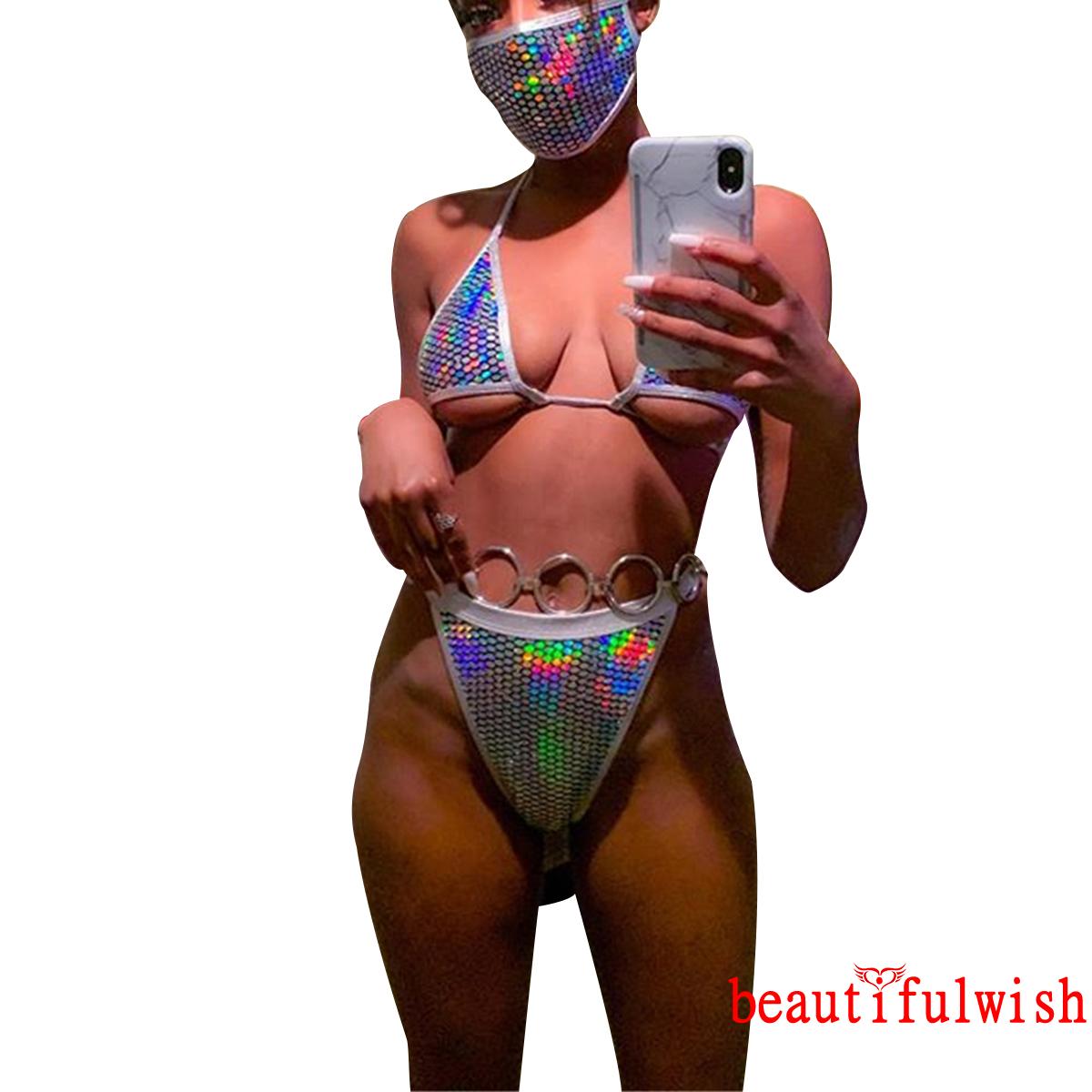 Áo Bơi + Quần Bơi Kim Sa Lấp Lánh Quyến Rũ Cho Nữ | BigBuy360 - bigbuy360.vn