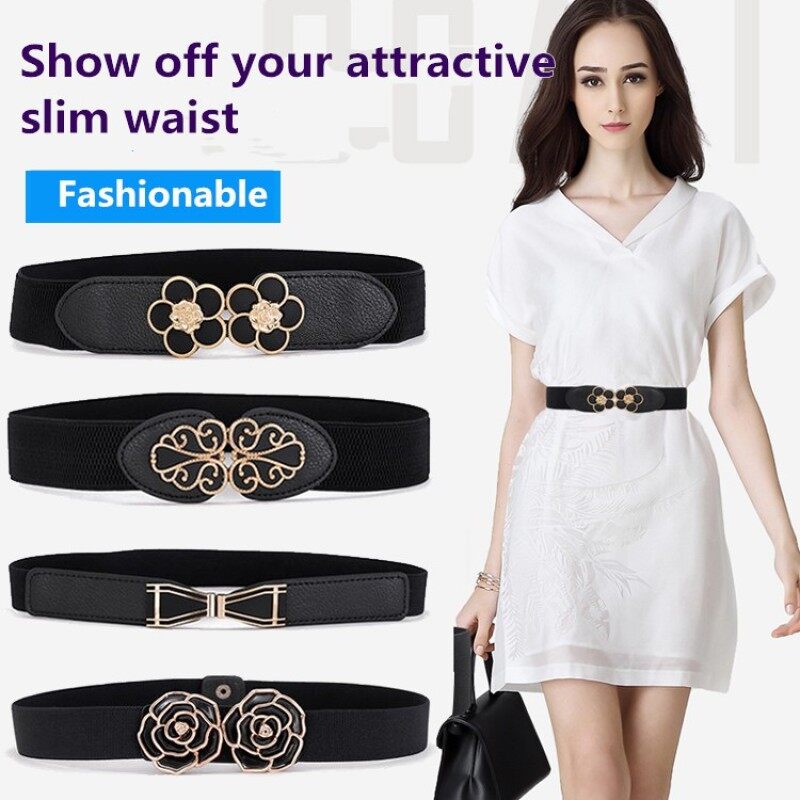 Thắt lưng co giãn có khóa cài thời trang cho nữ