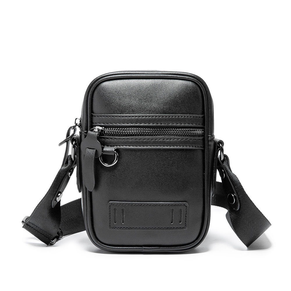 Túi đeo chéo nam nữ da đen thời trang unisex phong cách chất liệu cao cấp