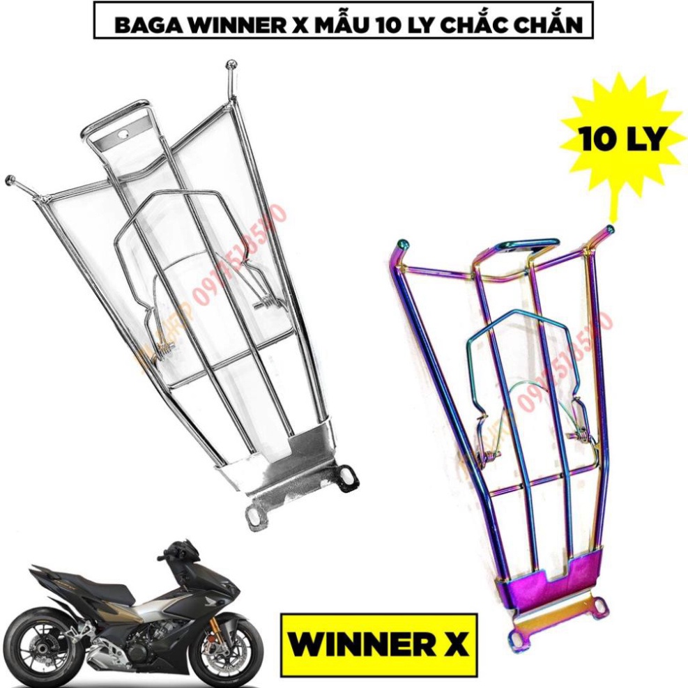❄️ Baga Winner X 10ly inox ❄️  Ảnh thật Sp