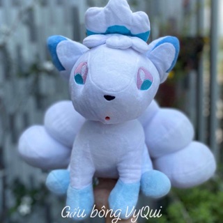 Gấu bông cáo 6 đuôi vulpix băng size trung