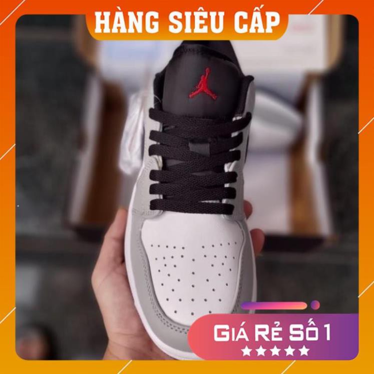 [FREESHIP- BẢO HÀNH 12 THÁNG] GIÀY THỂ THAO NAM NỮ JD XÁM CHỈ ĐỎ THẤP CỔ HOT TREND FULL BOX BILL | BigBuy360 - bigbuy360.vn