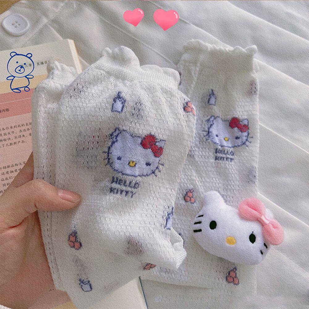 VANES1 Găng Tay Nylon Chống Nắng Giữ Ấm Cánh Tay Hình Mèo Dễ Thương