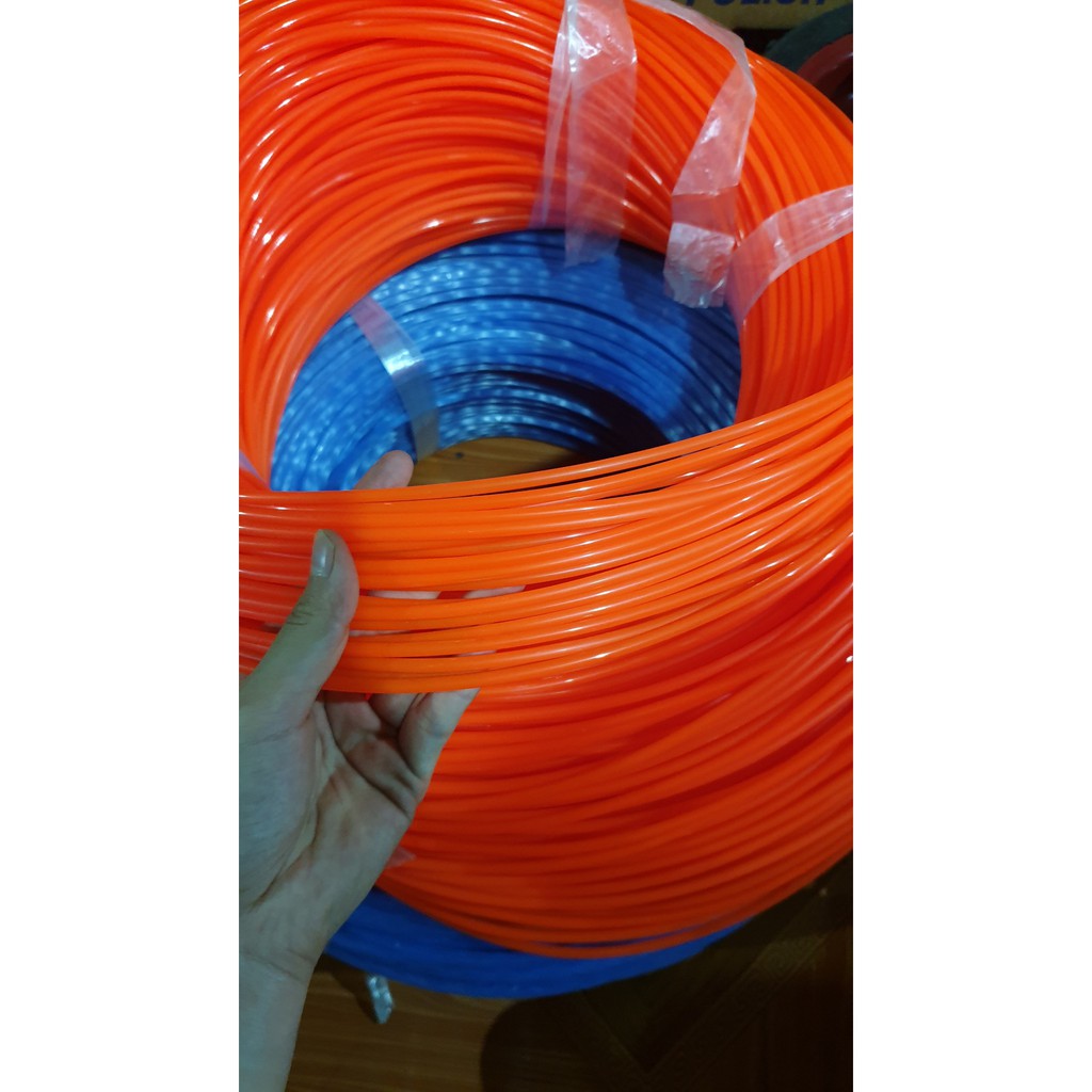 1kg Cước cắt cỏ loại đỏ Thuỵ Điển dây 3ly 4ly - phạt cỏ, cước phát cỏ, dây quấn trong đầu lưỡi phát cỏ